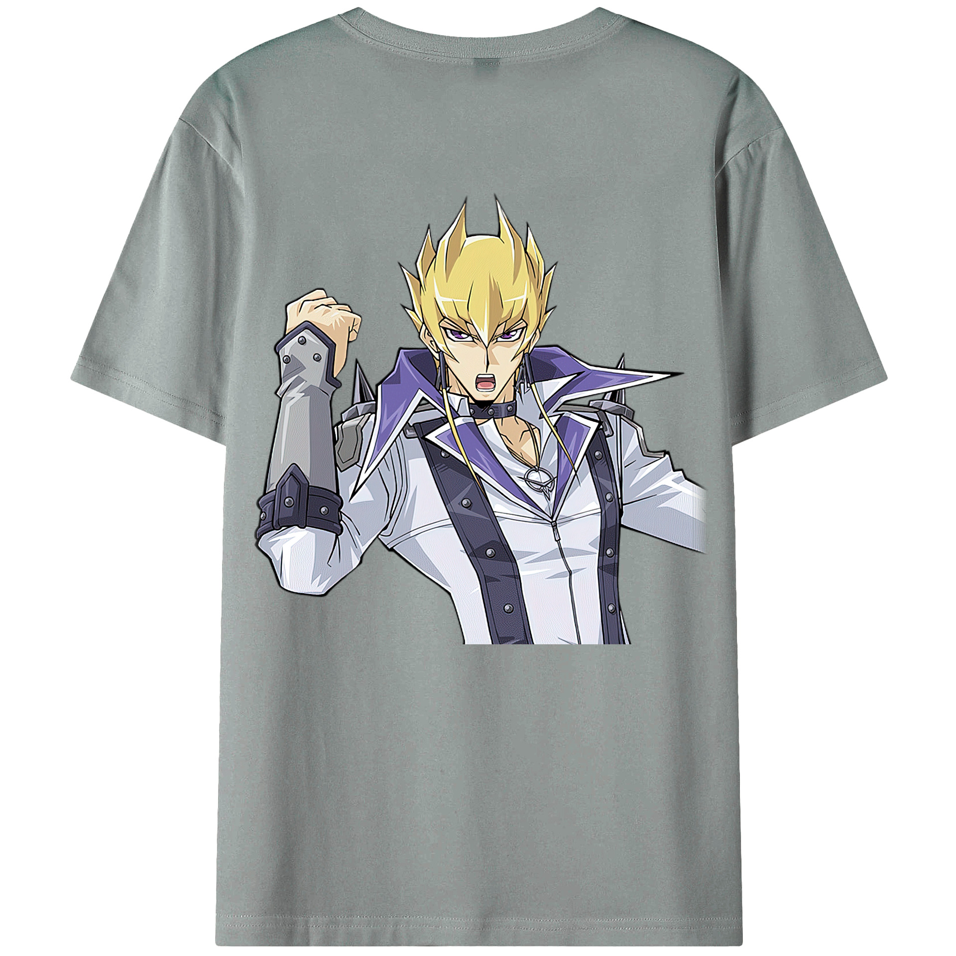 （画像用） 遊☆戯☆王 Yu-Gi-Oh! 綿100％ メンズ半袖Tシャツ（バックプリント） 通気性